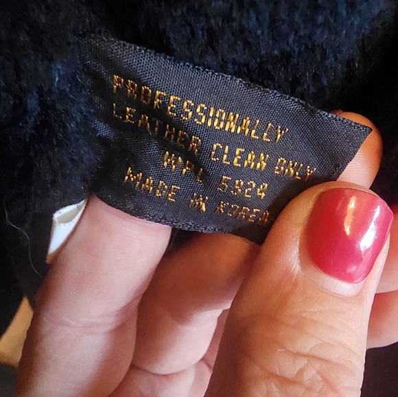 Cooper leather coat, black leather, size 44 - Picture 9 of 10